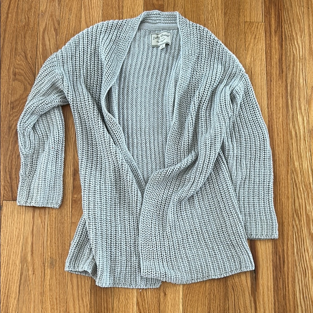 Lucky Brand Cozy Gray Knit Cardigan